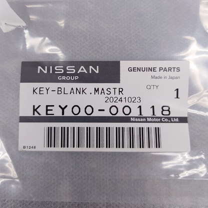 NISSAN 180SX 200SX 240SX 300ZX SILVIA SKYLINE Genuine Key Blank KEY00-00118 OEM