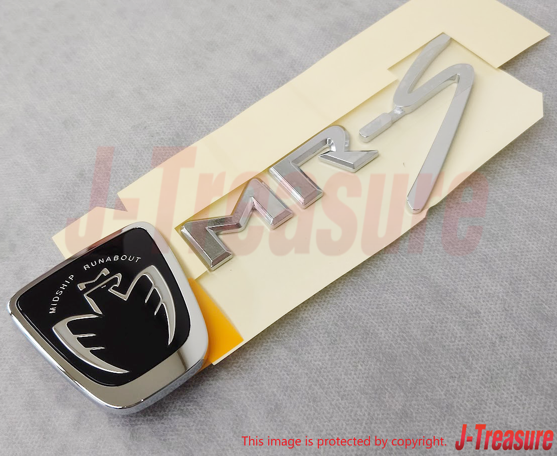 TOYOTA MR2 Roadster Spyder ZZW30 Genuine Front Black & Rear MR-S Emblem Set OEM