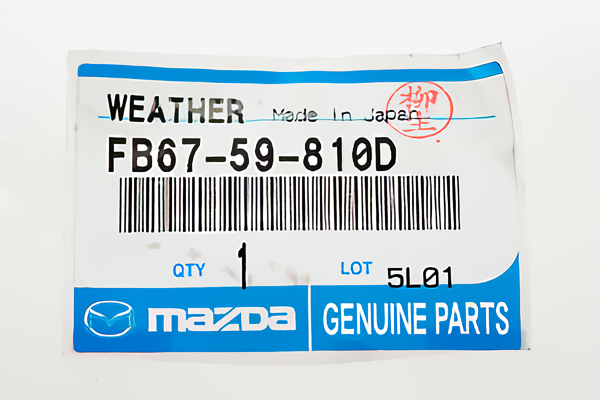 MAZDA RX-7 Convertible FC3C Genuine Door Outer Weather Strip RH & LH Set OEM