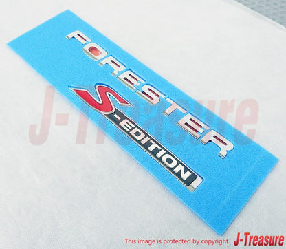 SUBARU FORESTER SH9 10-11 Genuine Rear Letter Mark Emblem "S-EDITION" 93073SC150