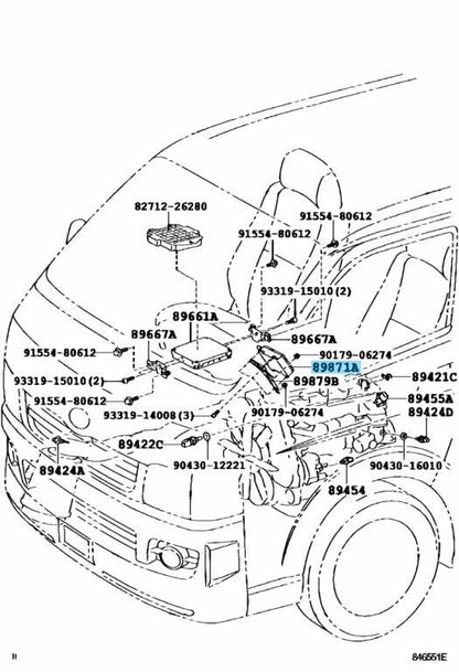 TOYOTA LAND CRUISER LEXUS HILUX LX570 Genuine Injector Driver 89871-71010 OEM