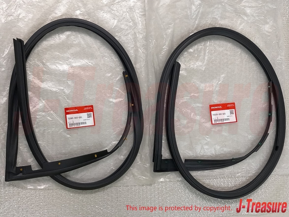 HONDA CIVIC EK9 EK4 EJ7 96-00 Genuine Front Door Sub Seal Right & Left Set OEM