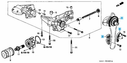 HONDA ACURA RSX DC5 02-06 CIVIC EP3 FD2 K20A Oil Pump Chain Tensioner GuideOEM