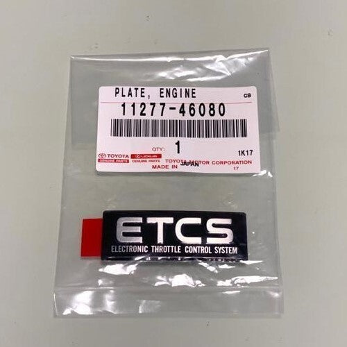 TOYOTA SUPRA JZA80 MK4 93-98 Genuine "ETCS" Emblem Decal Sticker 11277-46080 OEM