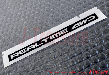 HONDA CR-V RD2 97-06 Genuine Rear Sticker "REALTIME 4WD" Decal 75722-S10-A01 OEM