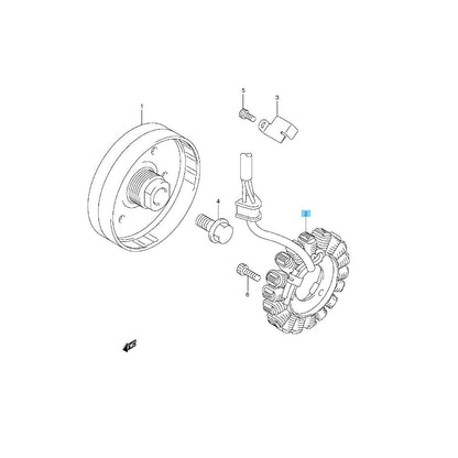 SUZUKI GSX-R600 GSX-R750 2008-2009 Genuine Stator Assy 31401-01H11 OEM