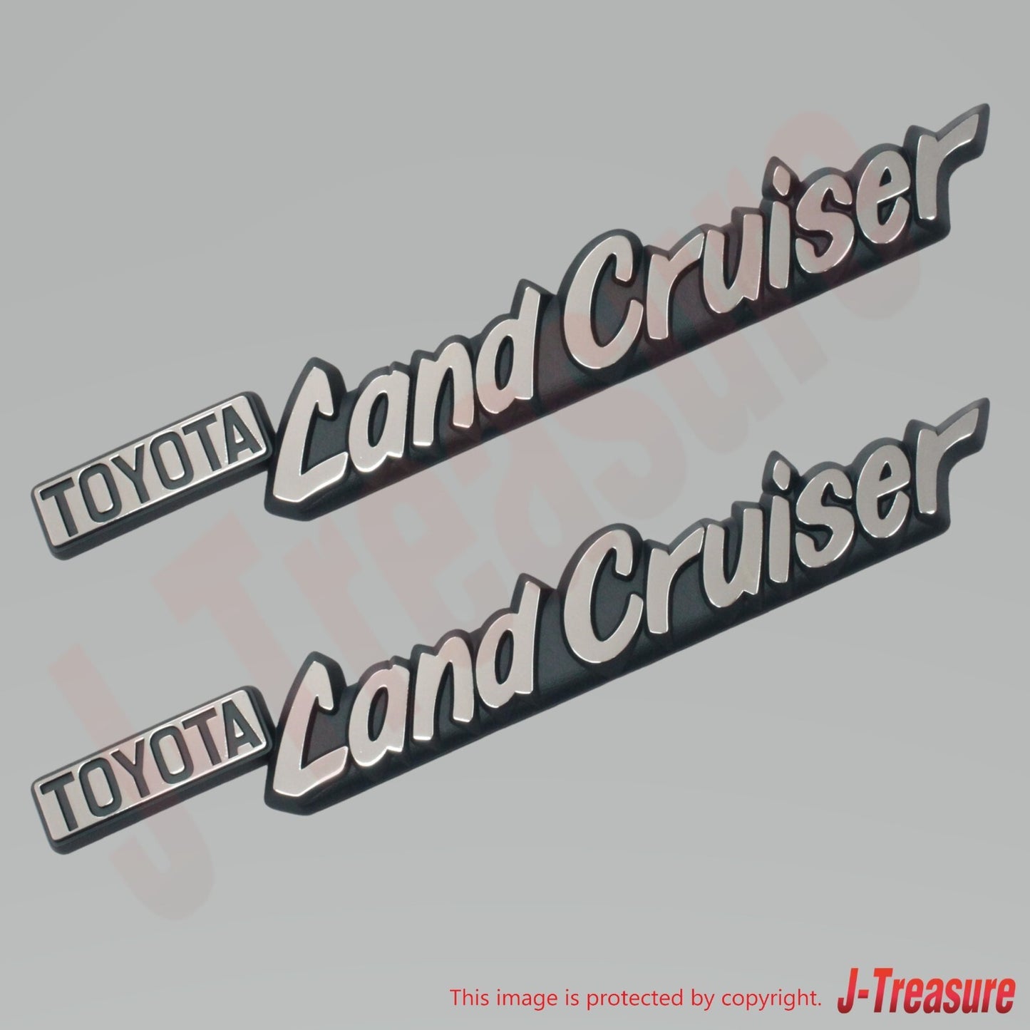 TOYOTA LAND CRUISER BJ40 73-81 Genuine FRONT FENDER NAME NO.1 PLATE x2 set OEM