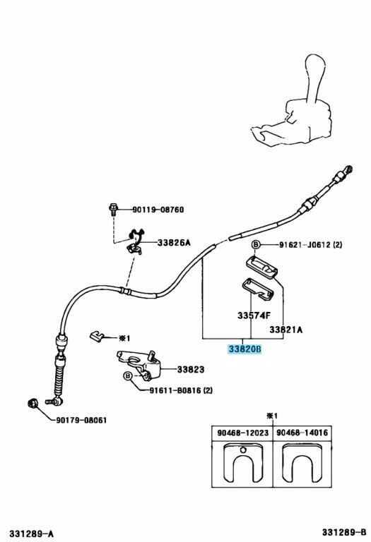 TOYOTA RAV4 2001-2005 Genuine Auto Transmission Shifter Control Cable Assy OEM