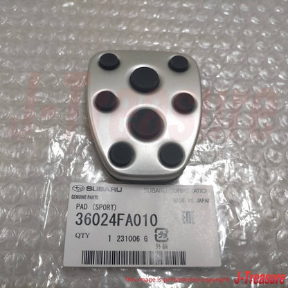 SUBARU IMPREZA WRX STI GDF 04-06 Genuine Aluminum Clutch & Brake Pedal Pad Set
