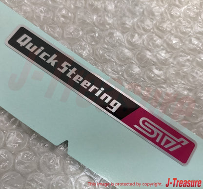 SUBARU IMPREZA WRX STI GDB 02-07 Genuine Quick Steering Sticker Decal 91572FE000