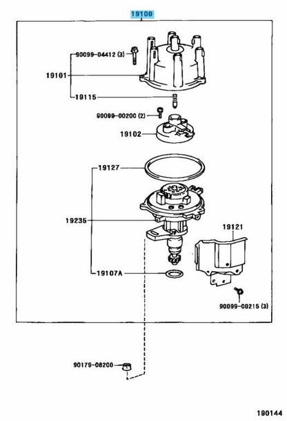 TOYOTA SUPRA JZA80 1993-1998 Genuine 1JZ-GE 2JZ-GE Distributor Assy 19100-46011