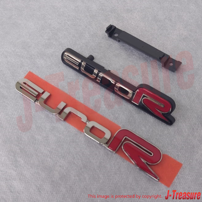 HONDA ACCORD CL7 03-07 Genuine Front Grill & Rear "euro R" Emblem Budge Set OEM