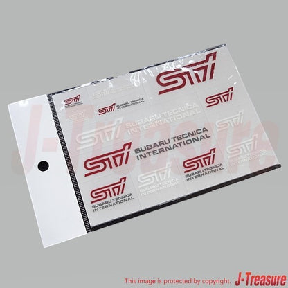 SUBARU Genuine STI Transfer Decals 11 Kinds 13 pcs A6 Size STSG14100200 OEM1