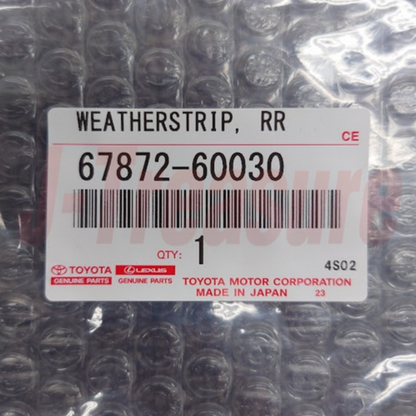 TOYOTA LAND CRUISER KZJ78 Genuine Front & Rear Door Weatherstrip RH LH Set OEM