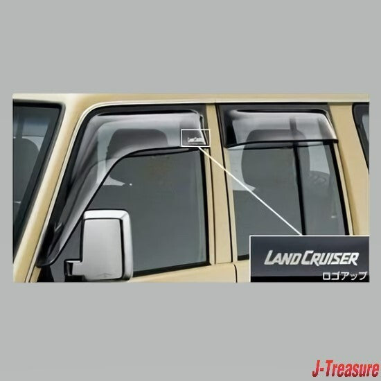TOYOTA LAND CRUISER 70 Genuine Wide Side Window Visors Set 08611-60210 OEM