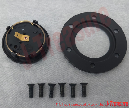 HONDA ACURA NA2 NSX-R Genuine Horn Button Switch & Ring & 6pcs Screws Set OEN