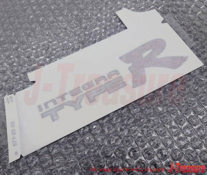 HONDA INTEGRA DC2 Genuine Rear Decal Sticker "TYPE R" Silve 75717-ST7-Z01ZA OEM