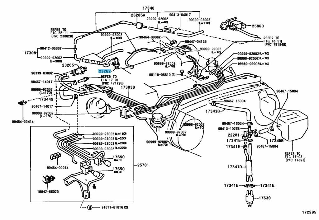 TOYOTA 4RUNNER AE86 Genuine Bimetal Vacuum Switching Valve Assy 90925-05047 OEM