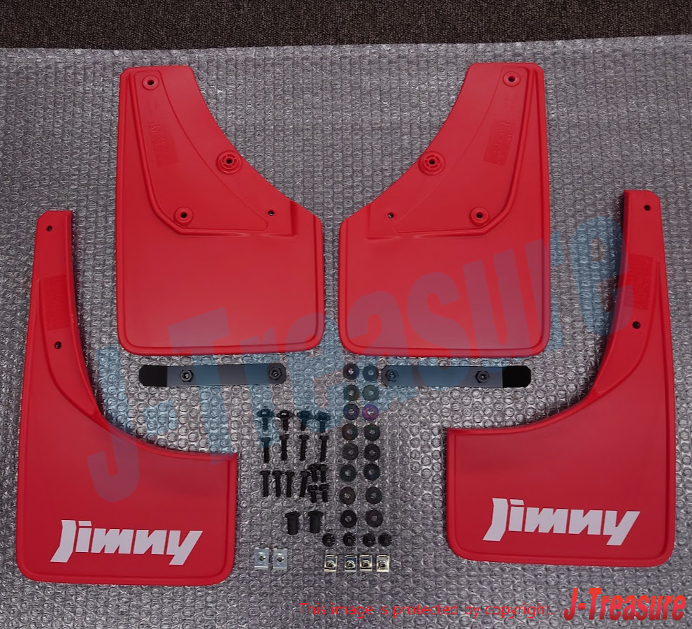 SUZUKI JIMNY SIERRA JB74W Genuin Mud Flap Red 4 Sheets Set 72201-78R00-RD1 4 OEM