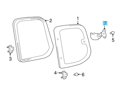 TOYOTA TUNDRA 2000-2005 Genuine Rear Quarter Glass Lock Tan RIGHT & LEFT Set OEM