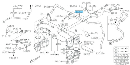 SUBARU IMPREZA WRX GEE GHE GRE GVE GH8 2008-2011 Genuine Pcv Pipe 11852AA091 OEM