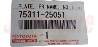 TOYOTA DYNA KDY220 230 240 2001- Genuine Front Name Plate No.1 75311-25051 OEM