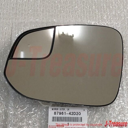 TOYOTA RAV4 2016-2018 Genuine Heated Side View Mirror Glass Left 8796142D20 OEM