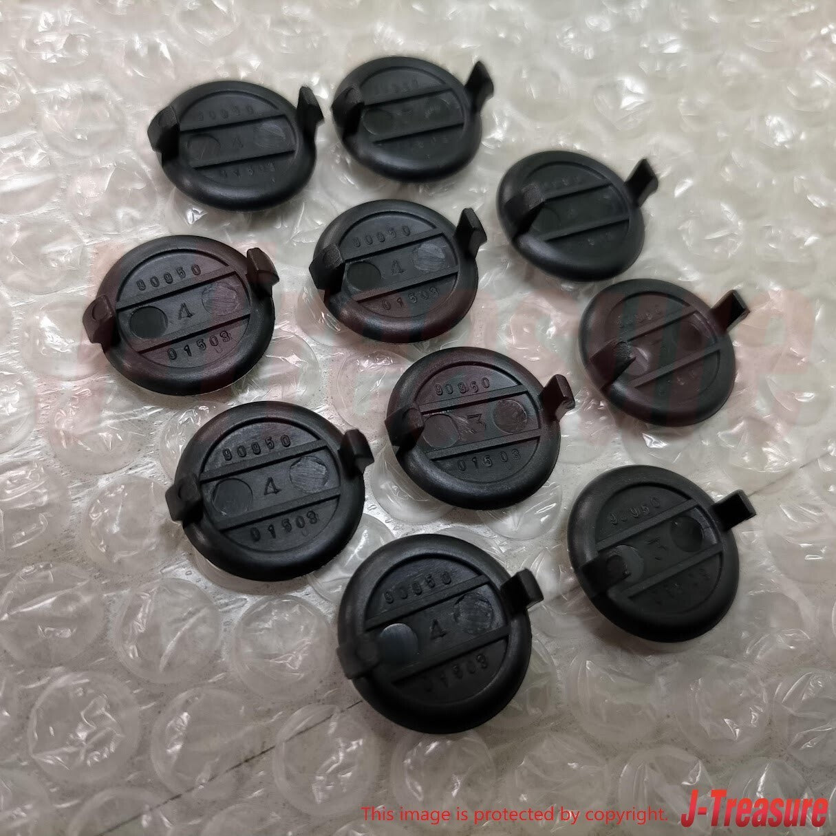 TOYOTA Genuine Interior Trim Board Hole Plug Black 90950-01503-C0 Set of 10 OEM