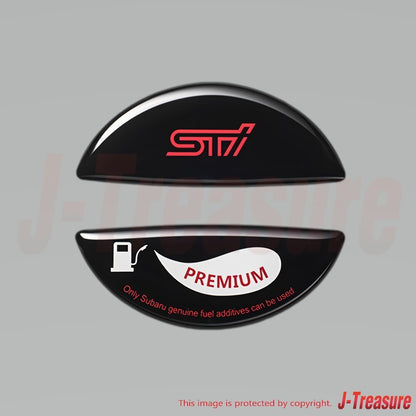 SUBARU Genuine Fuel cap emblem PREMIUM With Drop Prevention String STSG18100640