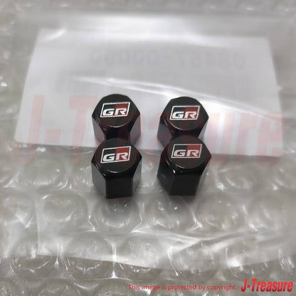 TOYOTA Genuine GAZOO RACING GR SPORT Tire Air Valve Cap 4pcs Set 08457-00090 OEM