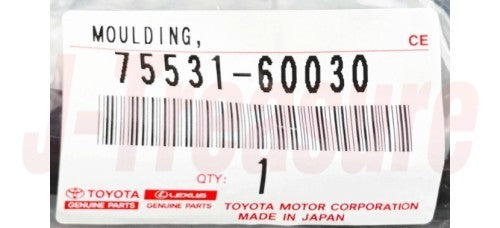TOYOTA LAND CRUISER UZJ100 '98-07 Genuine Windshield O/S Upr & Side Moulding Set