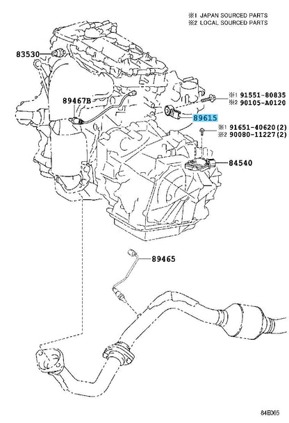 TOYOTA RAV4 ACA2# ASA4# 04-24 Genuine Knock Control Sensor 89615-20090 OEM