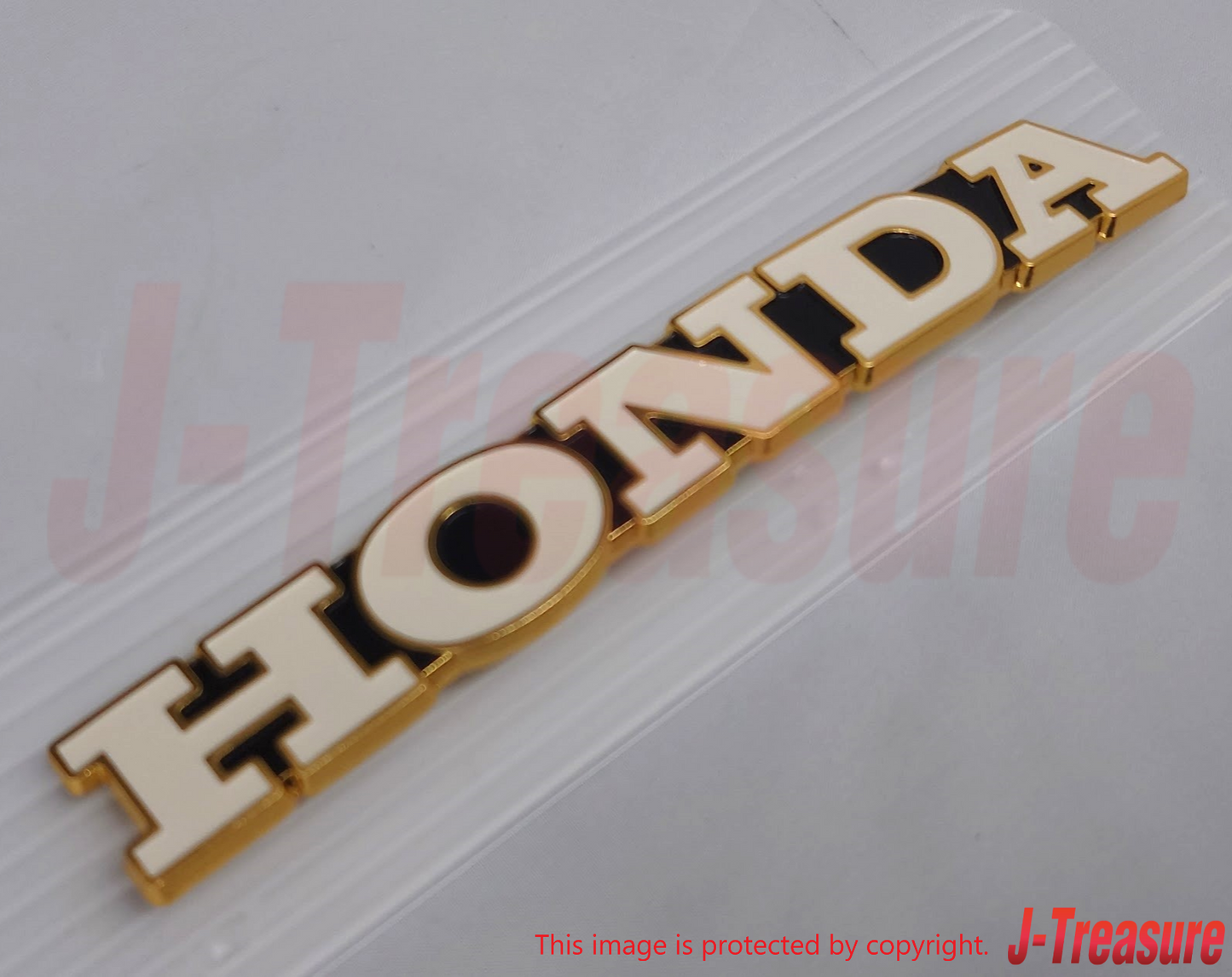 HONDA CB750 CB550 CB500 Genuine Fuel Tank Emblem "HONDA" Right & Left Set OEM