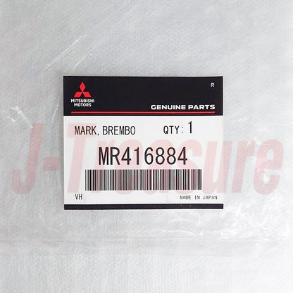 MITSUBISHI LANCER Evo5 Evo6 CP9A Genuine Rear Brembo Decal Sticker MR416884 OEM