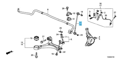 HONDA ACURA ILX 2013-2022 Genuine Front Stabilizer Link Comp RH & LH Set OEM