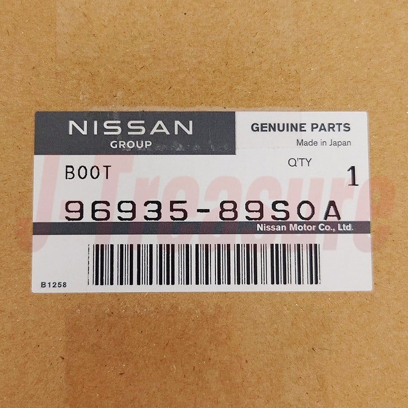 NISSAN GT-R R35 NISMO Genuine Hand Side Brake Cover Boot Red Stitch Leather OEM