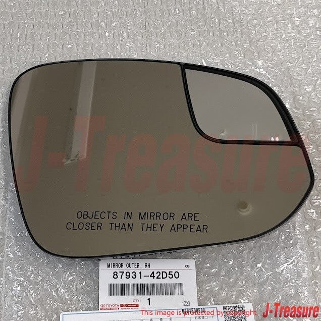TOYOTA RAV4 2016-2018 Genuine Heated Side View Mirror Glass Right 8793142D50 OEM