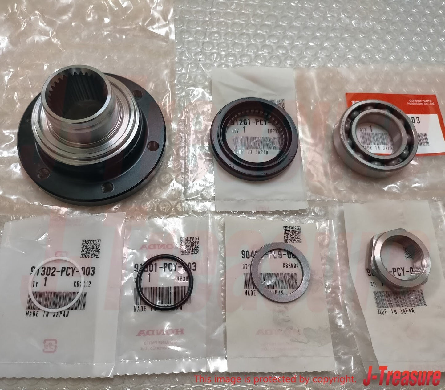 HONDA S2000 00-03 Genuine Secondary Shaft Flange & Bearing & Oil Seal Set OEM