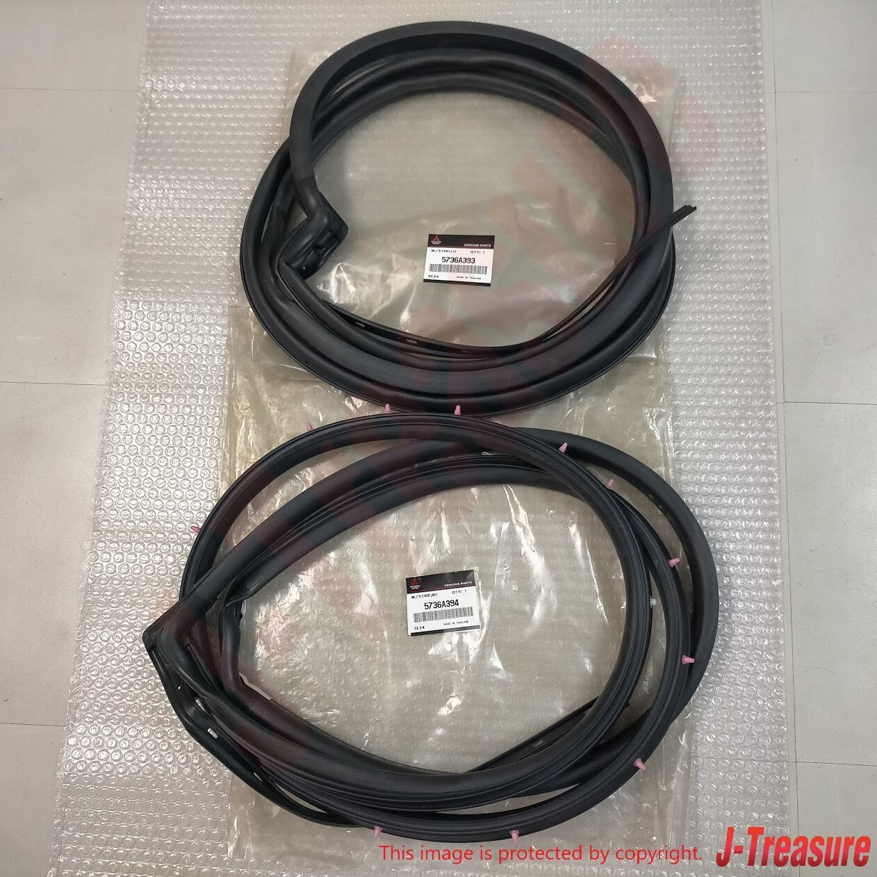 MITSUBISHI LANCER EVO 7 8 9 CT9A Genuine Rear Door Weatherstrip  RH & LH Set OEM