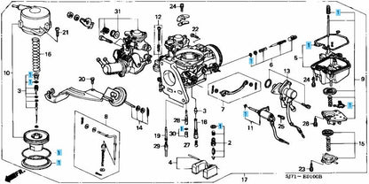 HONDA ACTY & TRUCK HH3 HA3 Genuine Carburetor Seal And Gasket Kit 16010-PZ3-000