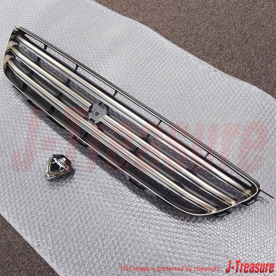 TOYOTA ALTEZZA 98-05 Genuine Radiator Grille Early Model & F/Emblem BK Set OEM