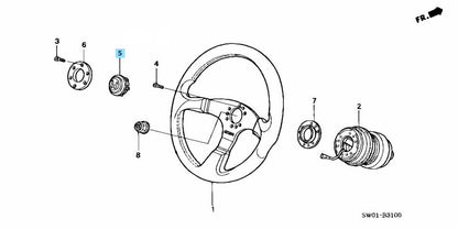 HONDA ACURA NA2 NSX-R Genuine Horn Button Switch 78514-SL0-R01 OEM