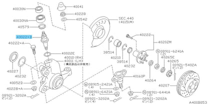 NISSAN SKYLINE GT-R BNR32 Genuine Front Axle Kingpin 40022-60U05 x2 Set OEM