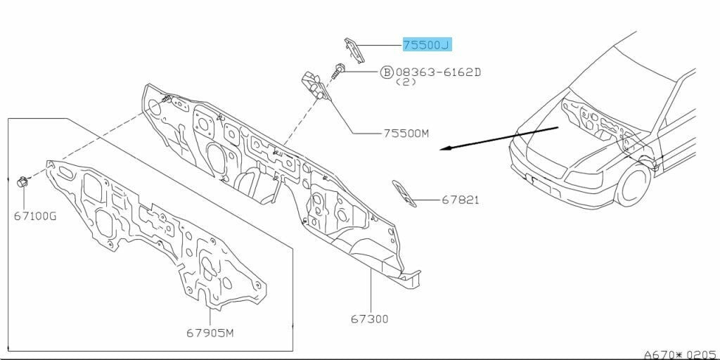 NISSAN SKYLINE R34 00-02 Genuine Aluminum Foot Rest Cover 67845-AB000 OEM Late