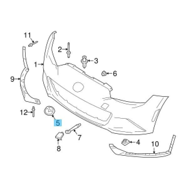 MAZDA MX-5 16-25 Genuine Front & Rear Emblem Set N243-51-741 N243-51-730  OEM