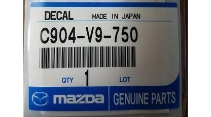 MAZDA Genuine Fuel Cap Decal Stickers "REGULAR" C904-V9-750 OEM