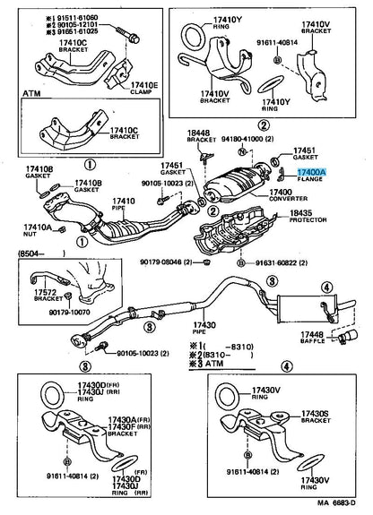 TOYOTA COROLLA LEVIN TRUENO AE86 Genuine Thermosenser Inlet Flange 18491-28010
