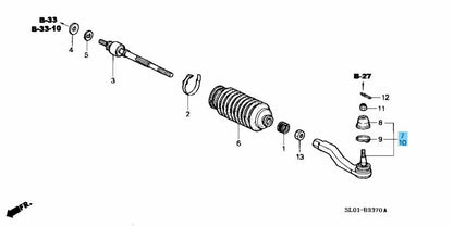 HONDA ACURA NSX NA1 NA2 1991-2005 Genuine Tie Rod End Comp RH & LH Set OEM
