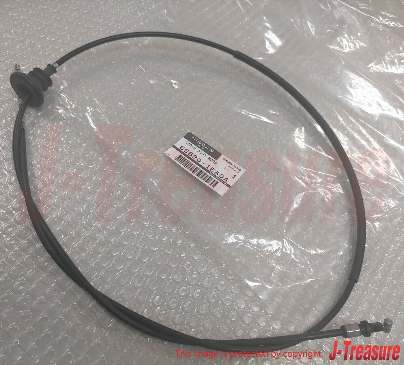 NISSAN 370Z Z34 2009-2020 Genuine Hood Lock Cable Assy 65620-1EA0A OEM