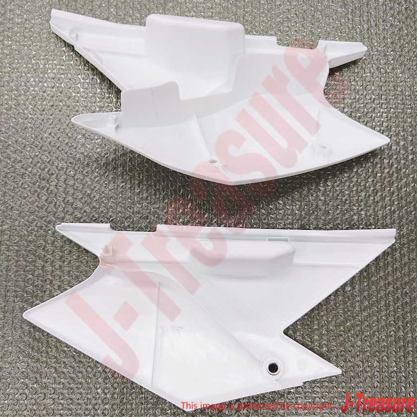 KAWASAKI KLX140 08-24 Genuine Rear Side Cover B.WHITE RH & LH Set OEM